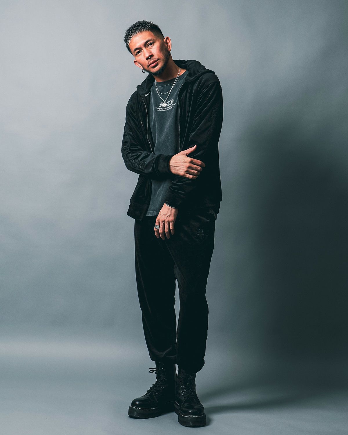 ブラック:183cm(Lサイズ着用)