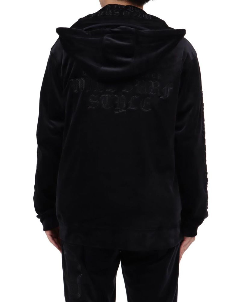 MCD] ネックウォーマー 付き ベロア ジップパーカー | PEET ONLINE STORE