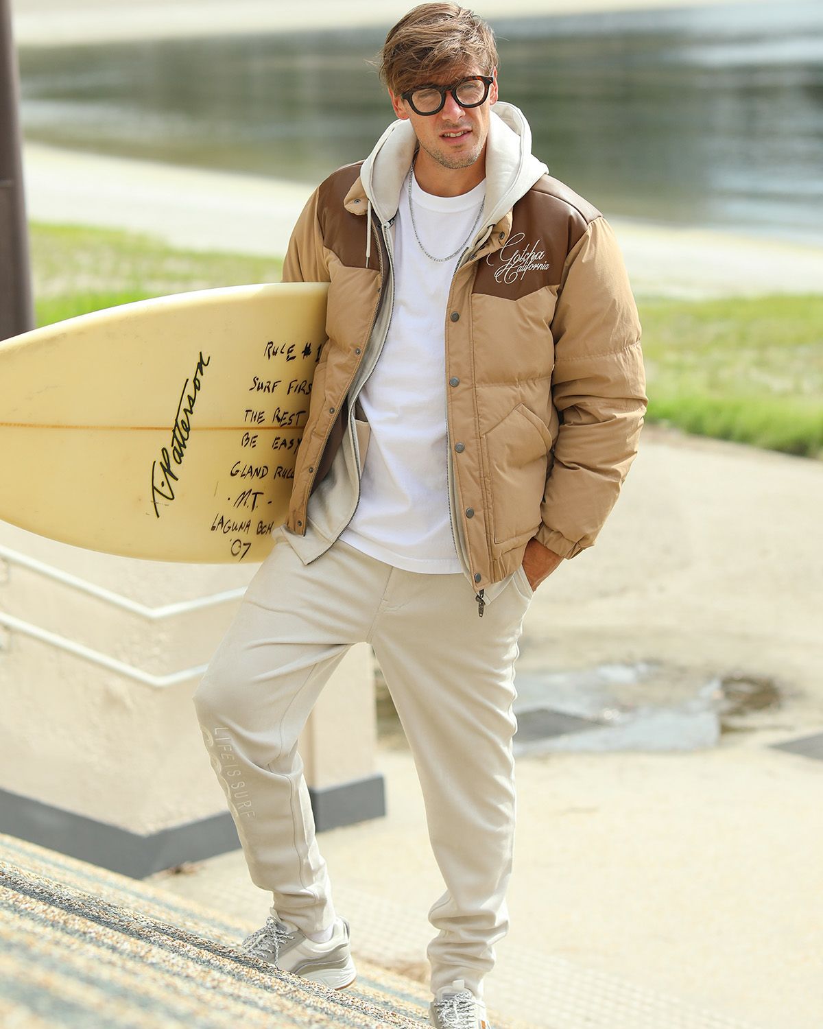 キャメル：183cm/70kg(Lサイズ着用)