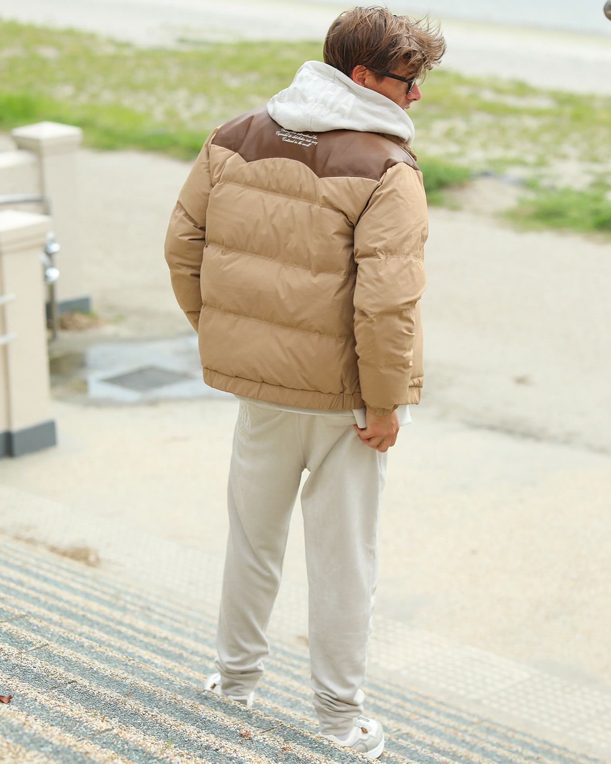 キャメル：183cm/70kg(Lサイズ着用)