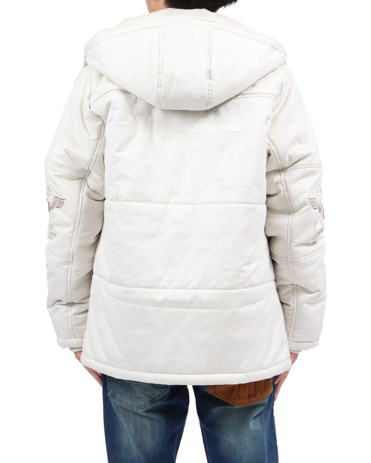 オフホワイト：173cm63kg(Lサイズ着用)