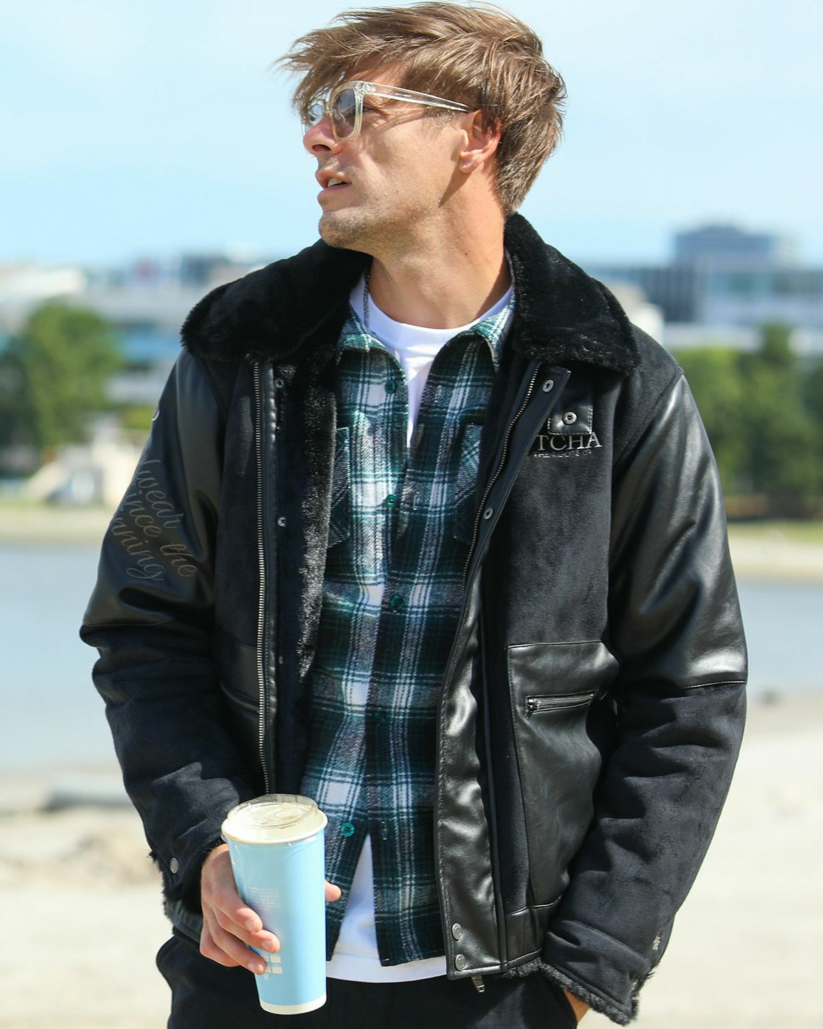 ブラック：183cm/70kg(Lサイズ着用)