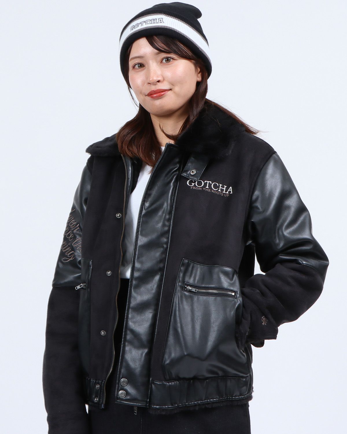 ブラック：161cm(Sサイズ着用)