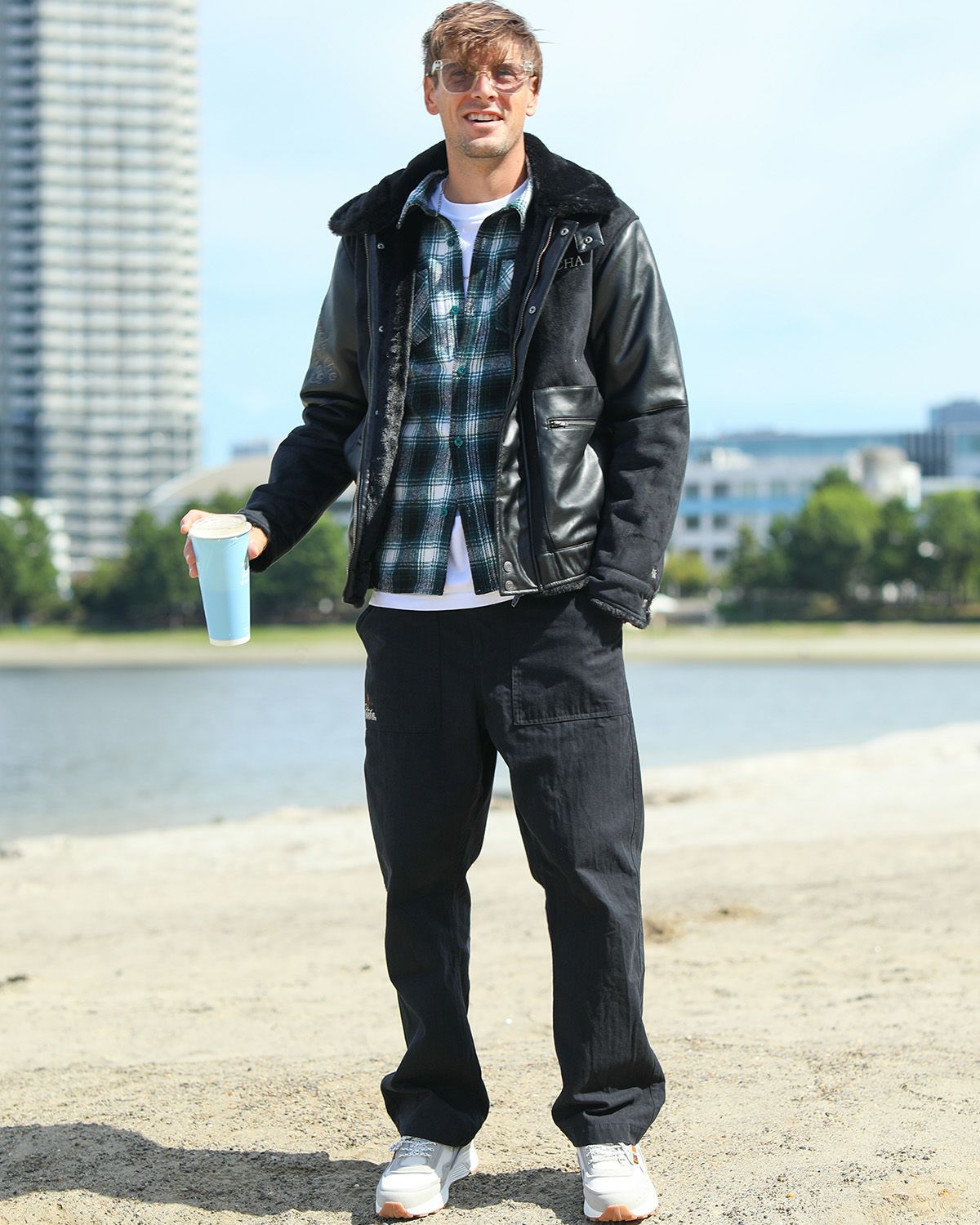 ブラック：183cm/70kg(Lサイズ着用)