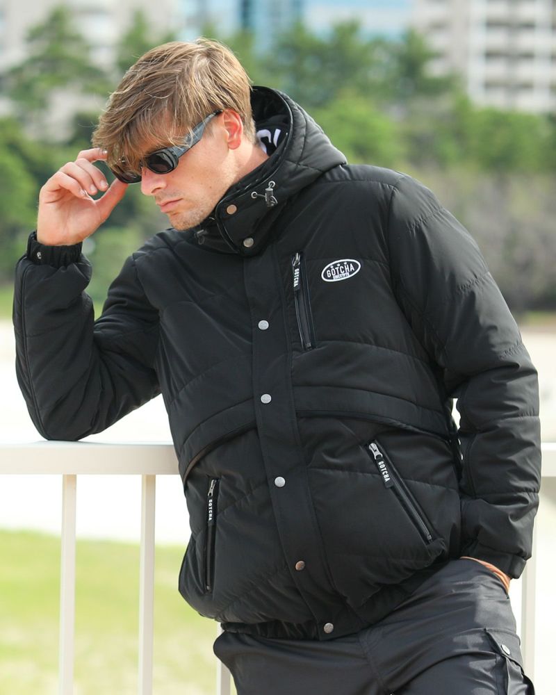 GOTCHA] 防風 ラスターカラー フェイク ダウンジャケット | PEET