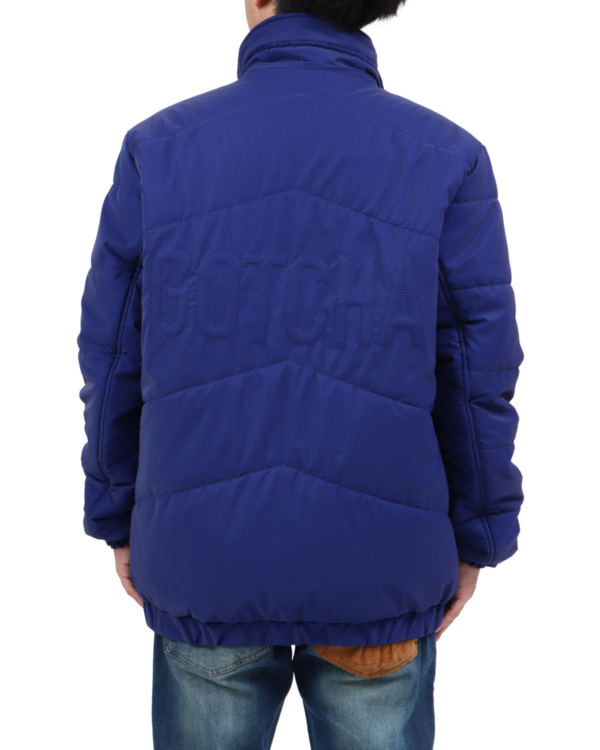 ブルー：173cm63kg(Lサイズ着用)フードなし仕様