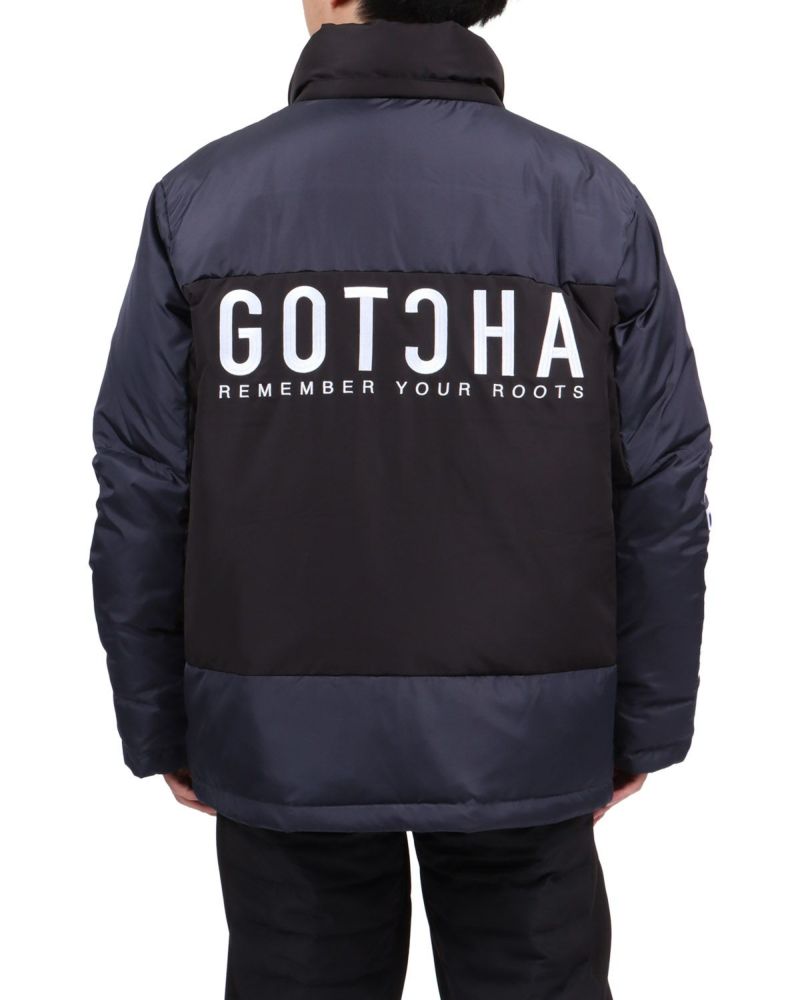 新品GOTCHA GOLF撥水中綿ジャケット M 楽天市場】アウトレット!!ガッチャゴルフ ロゴ刺繍 2Way 袖脱着式 中綿