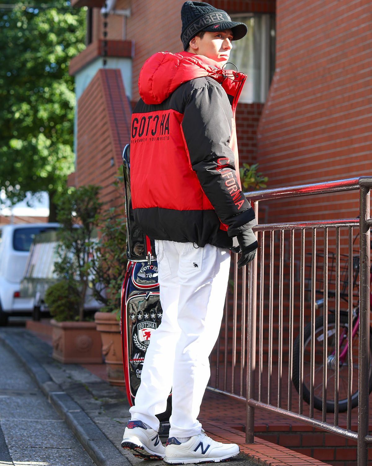 レッド：180cm/70kg(Lサイズ着用)