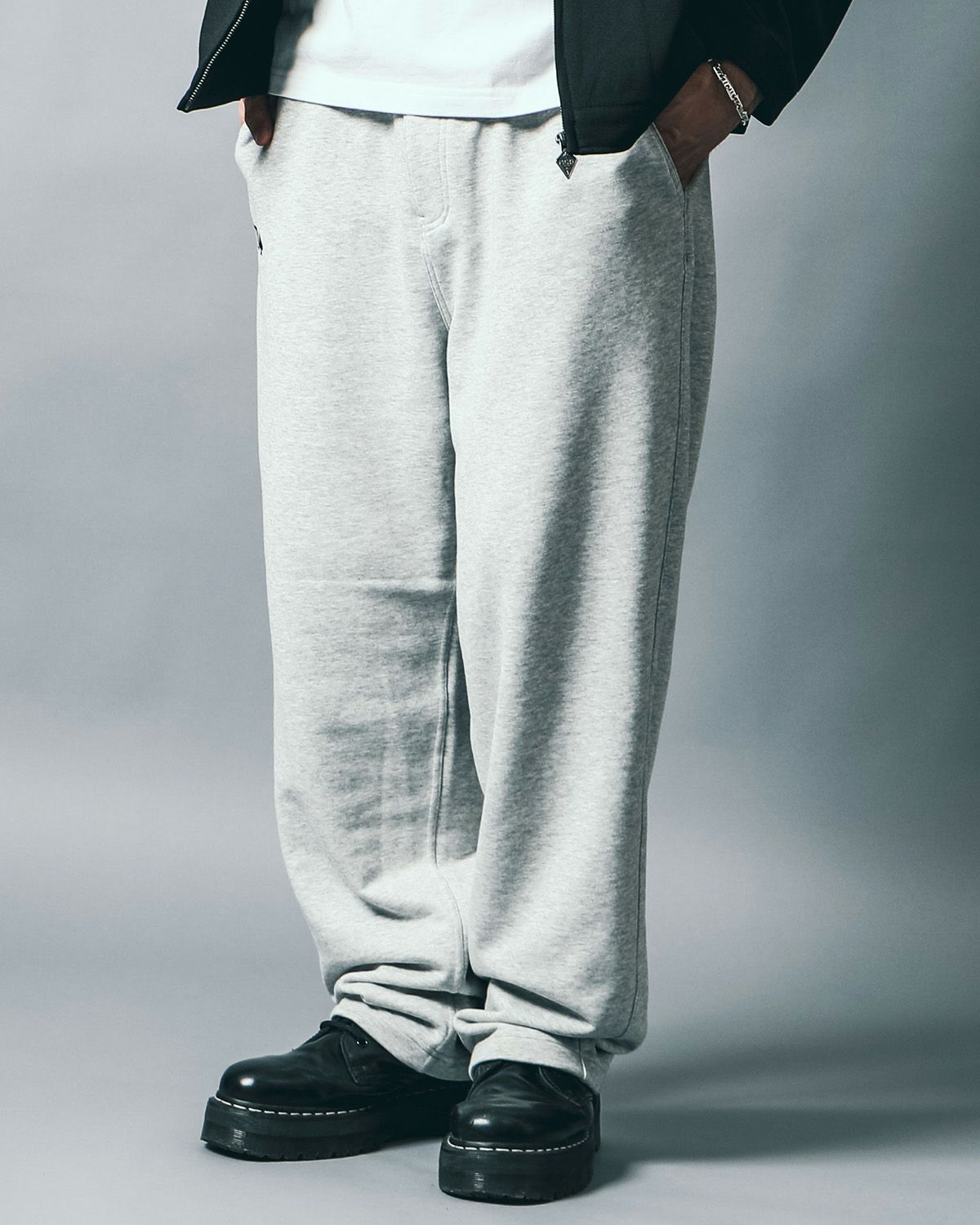 杢グレー:183cm(Lサイズ着用)