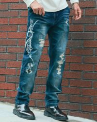 インディゴ:183cm(Lサイズ着用)