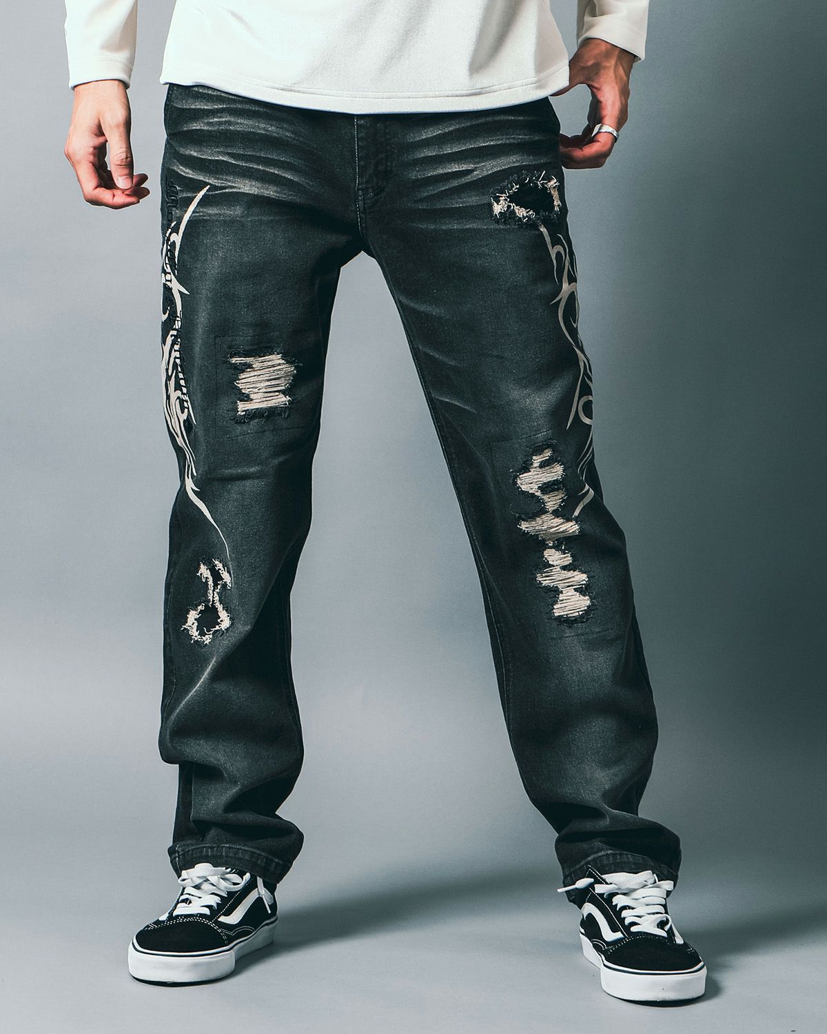 ブラック:183cm(Lサイズ着用)