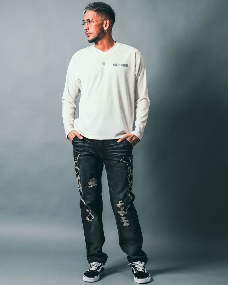 ブラック:183cm(Lサイズ着用)