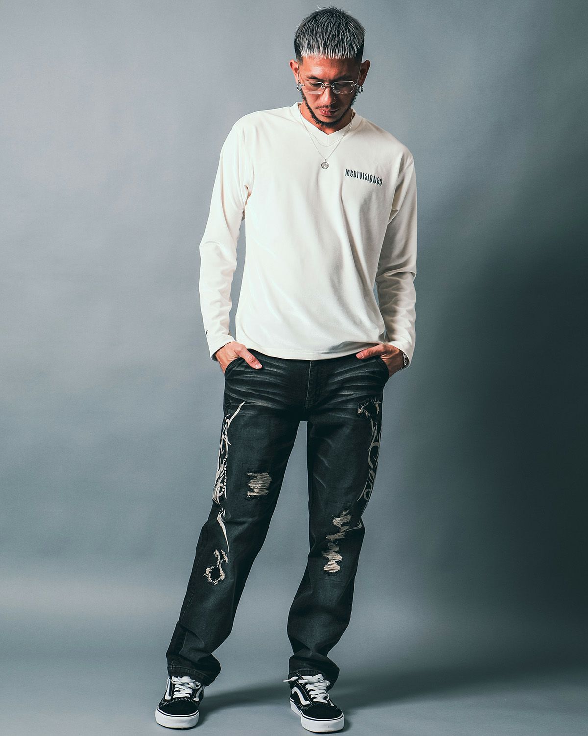 ブラック:183cm(Lサイズ着用)