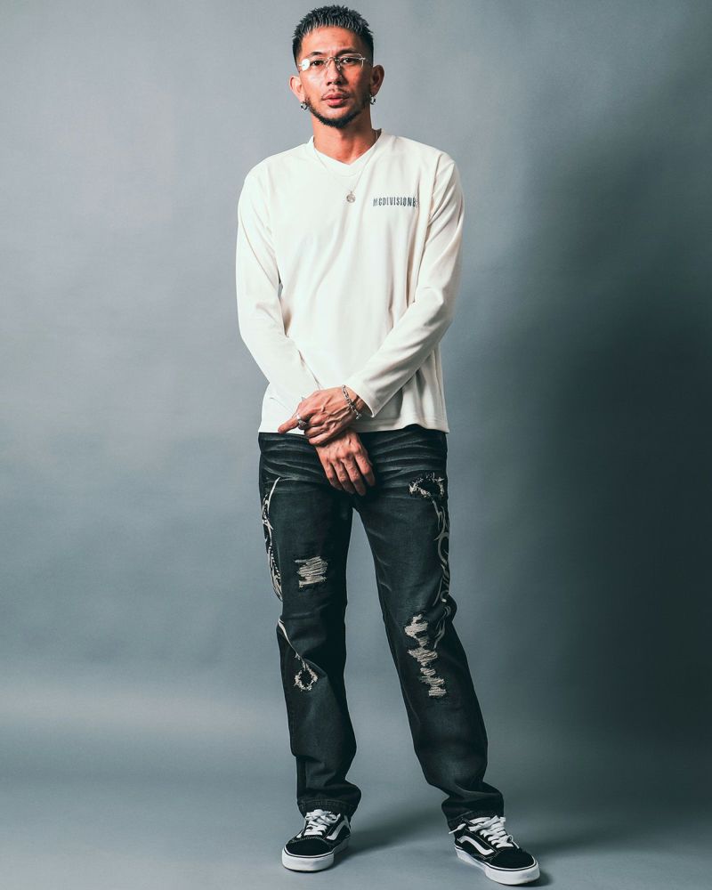 ブラック:183cm(Lサイズ着用)