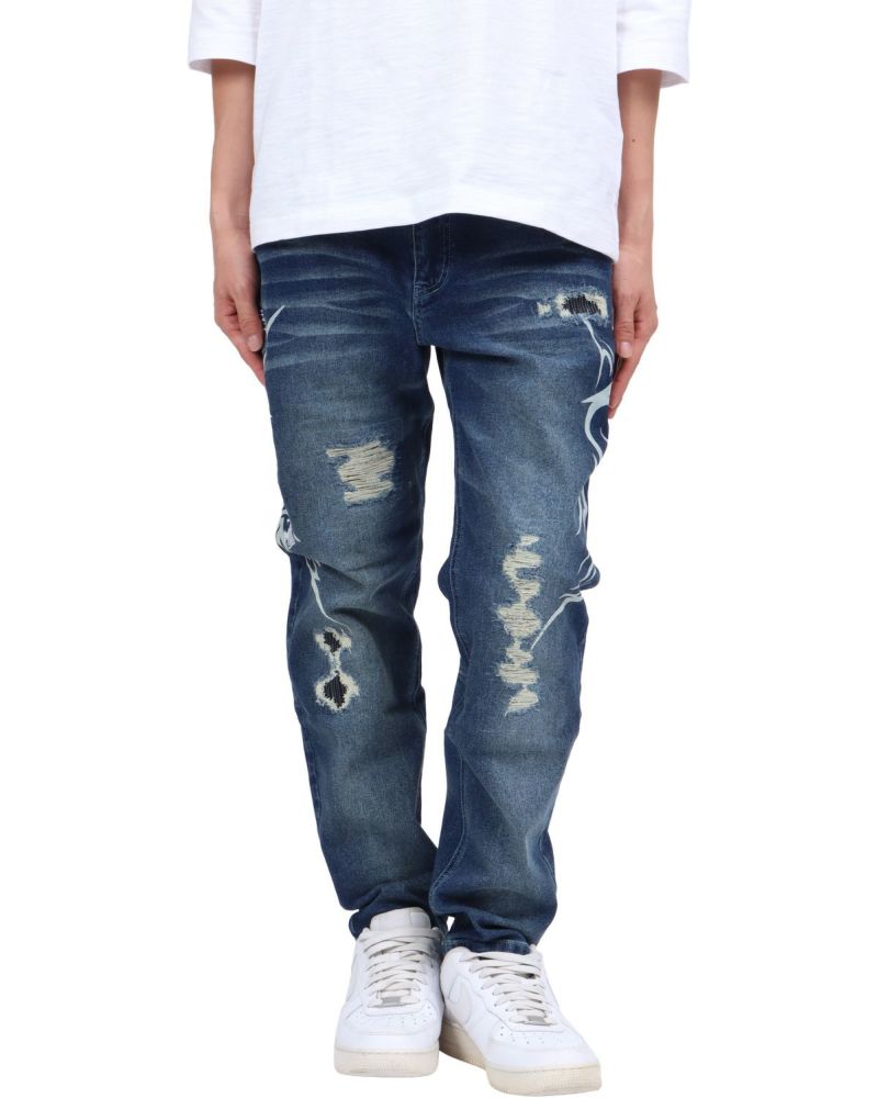 インディゴ：174cm62kg(Lサイズ着用)