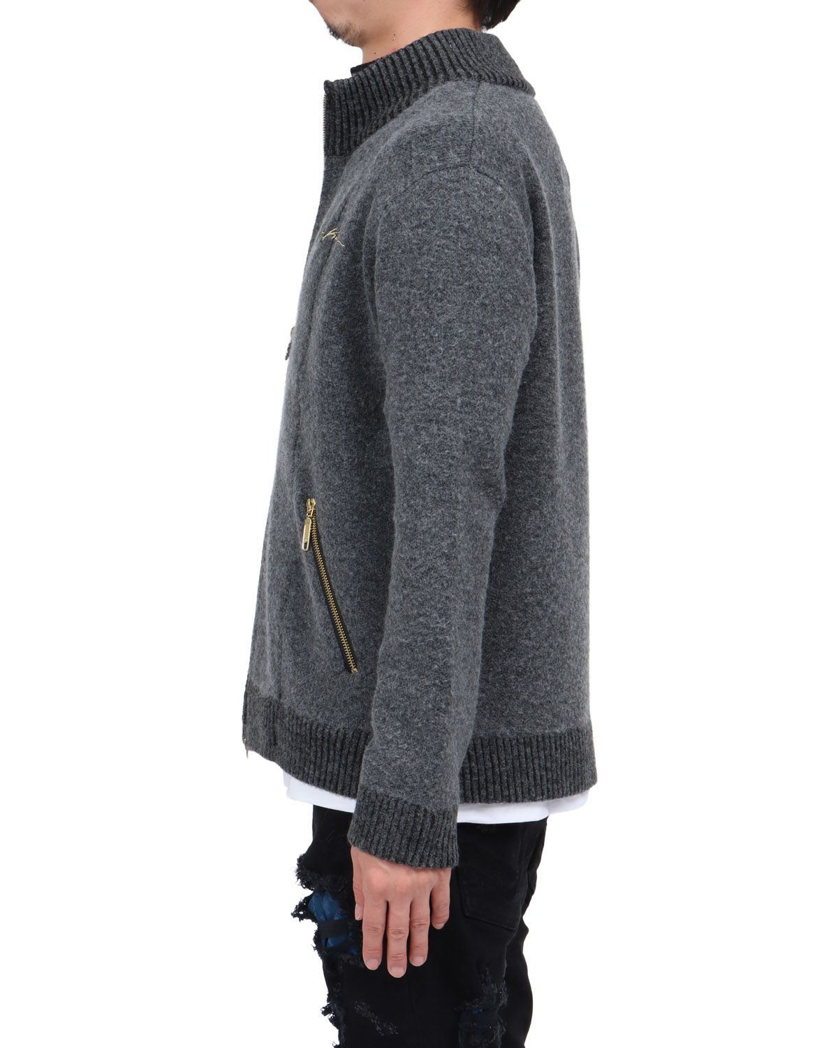 チャコール：174cm62kg(Lサイズ着用)