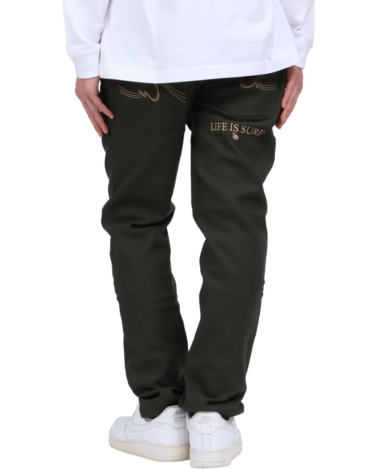 グリーン：174cm62kg(Lサイズ着用)