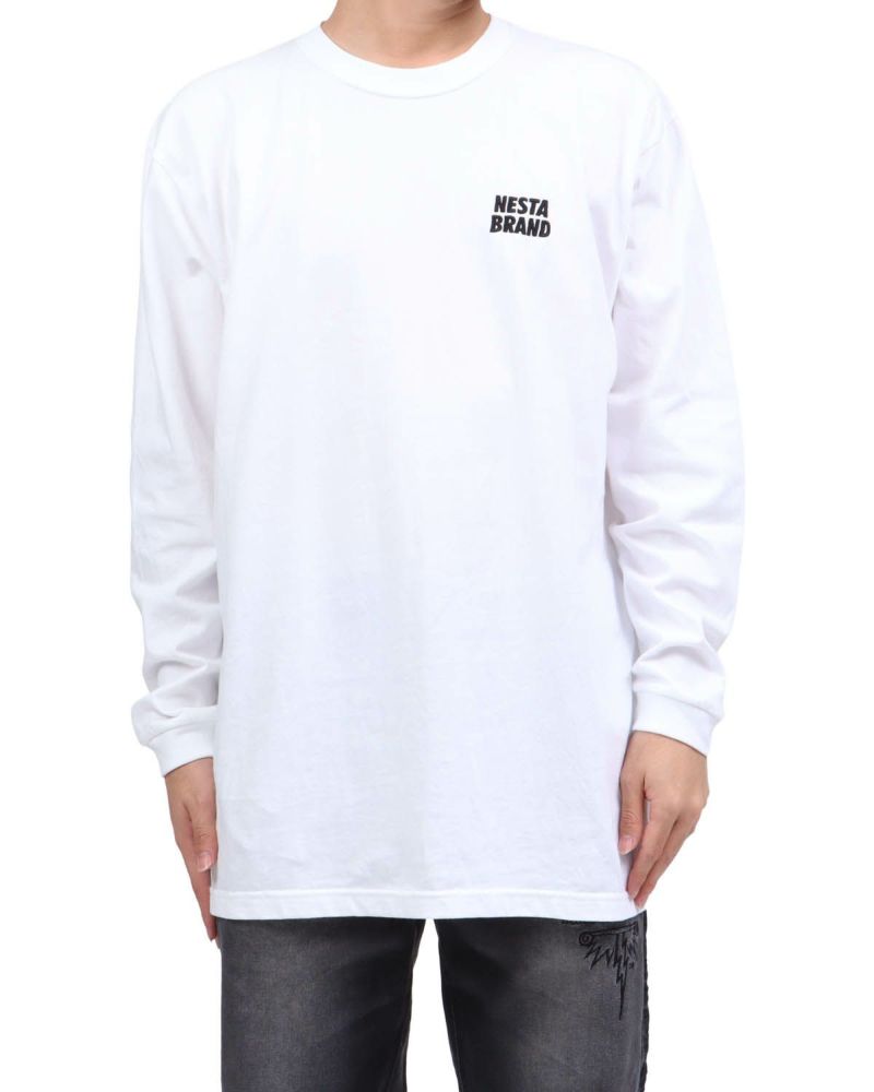 ホワイト：173cm63kg(Lサイズ着用)