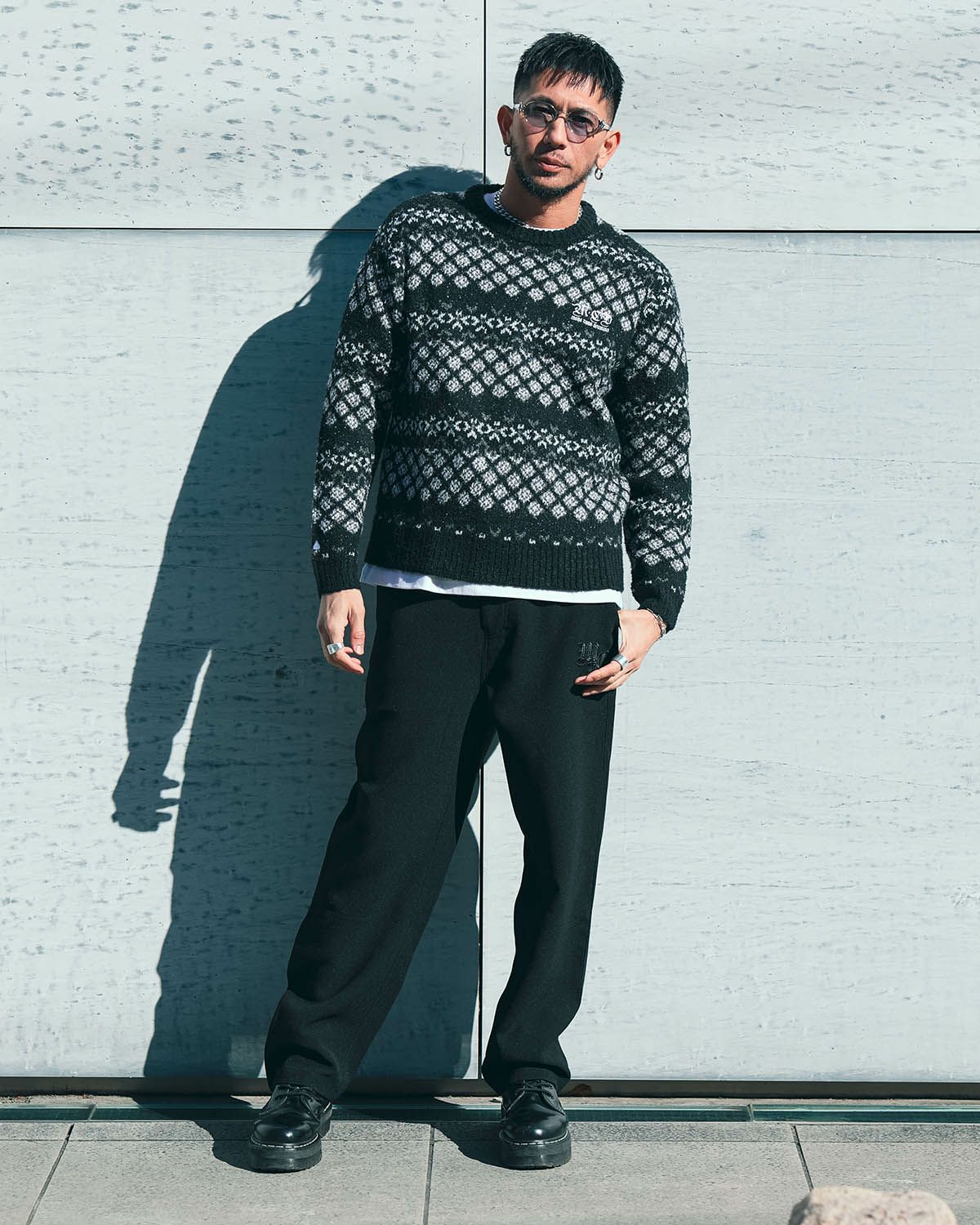 ブラック：183cm(Lサイズ着用)