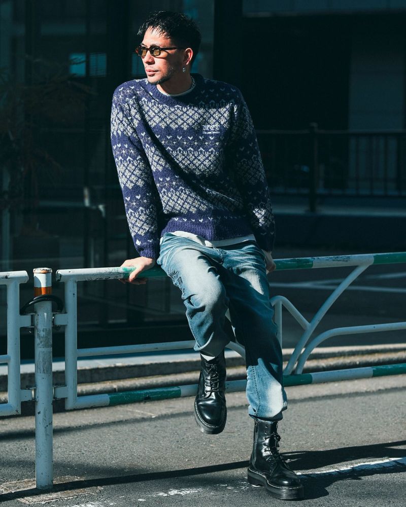 ブルー：183cm(Lサイズ着用)