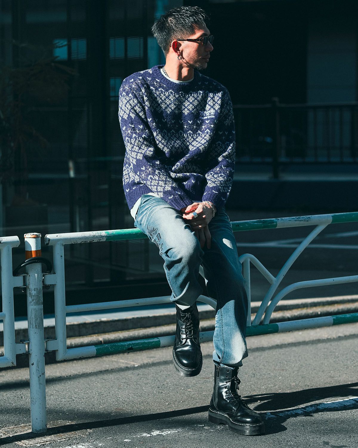 ブルー：183cm(Lサイズ着用)