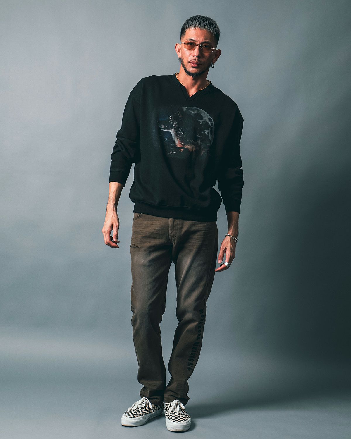 ブラック:183cm(Lサイズ着用)