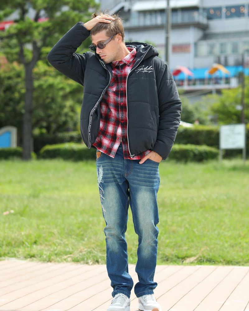 ブラック：183cm/70kg(Lサイズ着用)