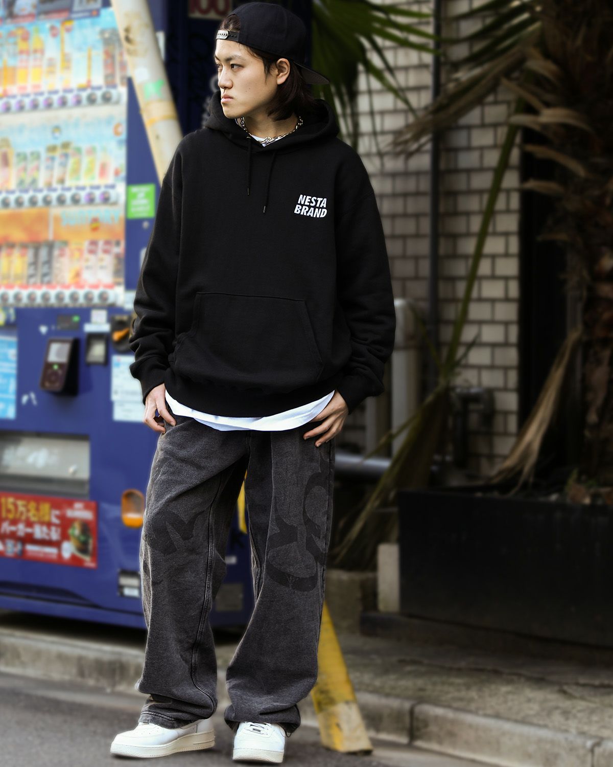 ブラック：168cm/55kg(Lサイズ着用)