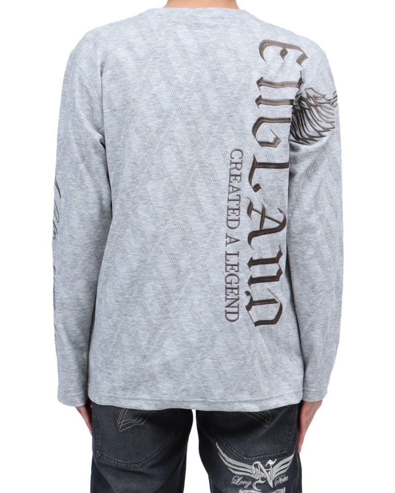 杢グレー：173cm63kg(Lサイズ着用)