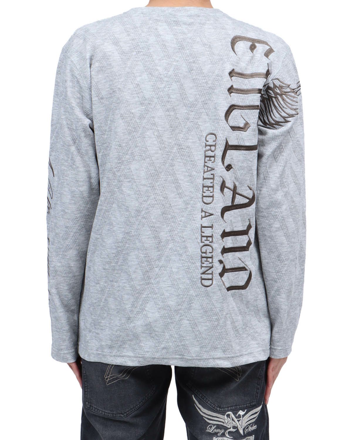 杢グレー：173cm63kg(Lサイズ着用)