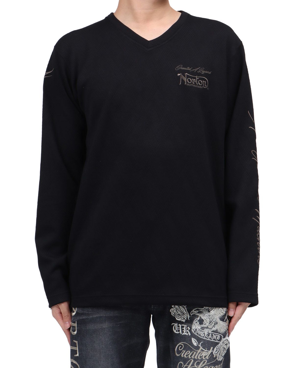 ブラック：173cm63kg(Lサイズ着用)