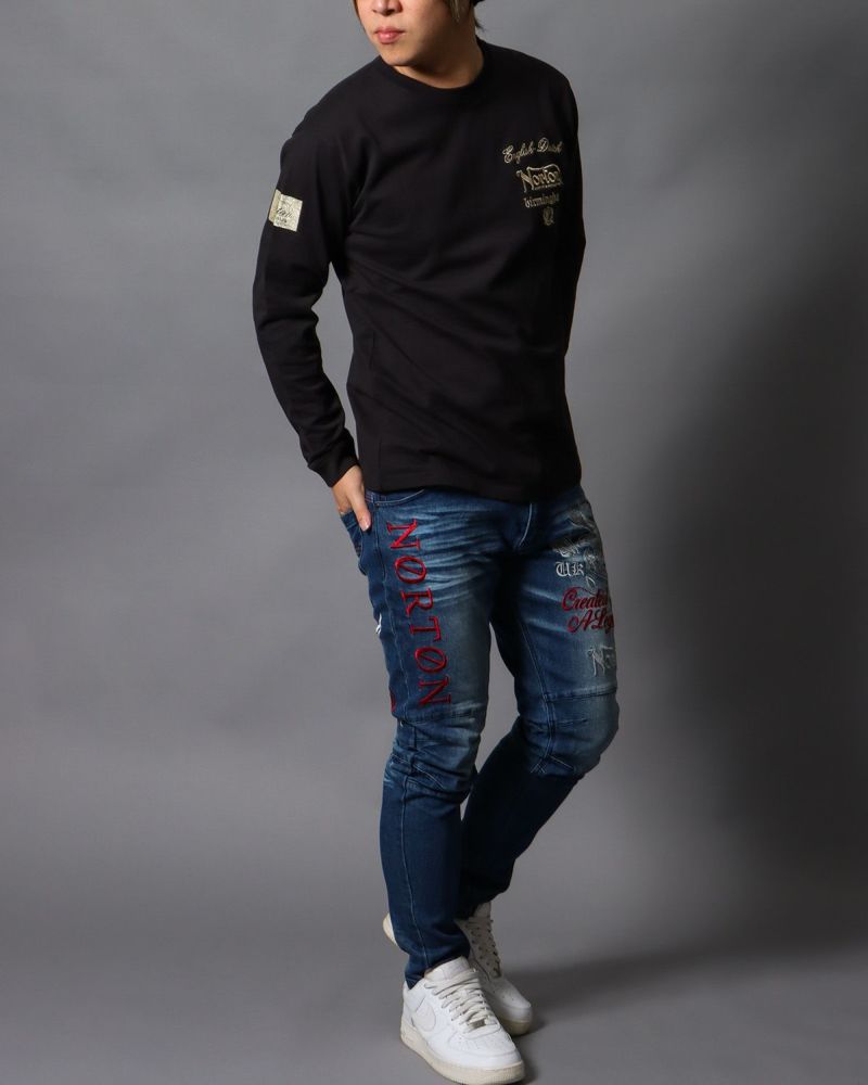 Norton] エンブレム クルーネック ロンT | PEET ONLINE STORE