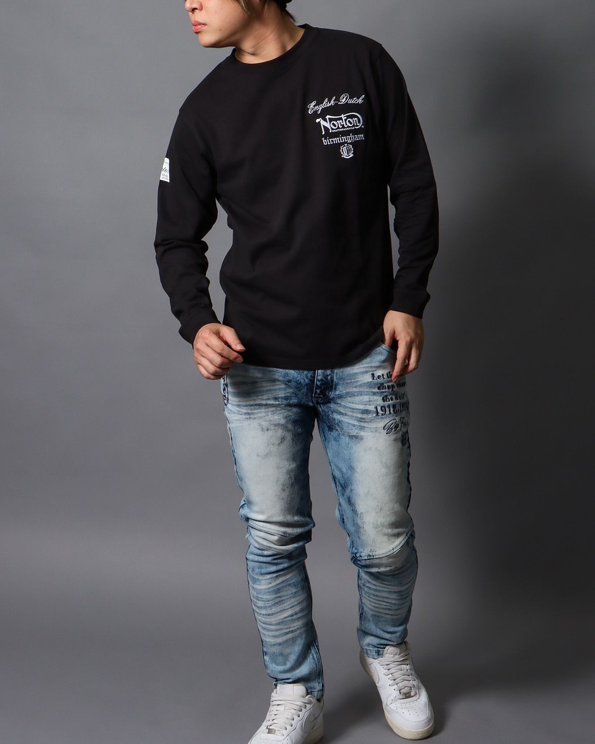 ブラック：178cm/75kg(Lサイズ着用)