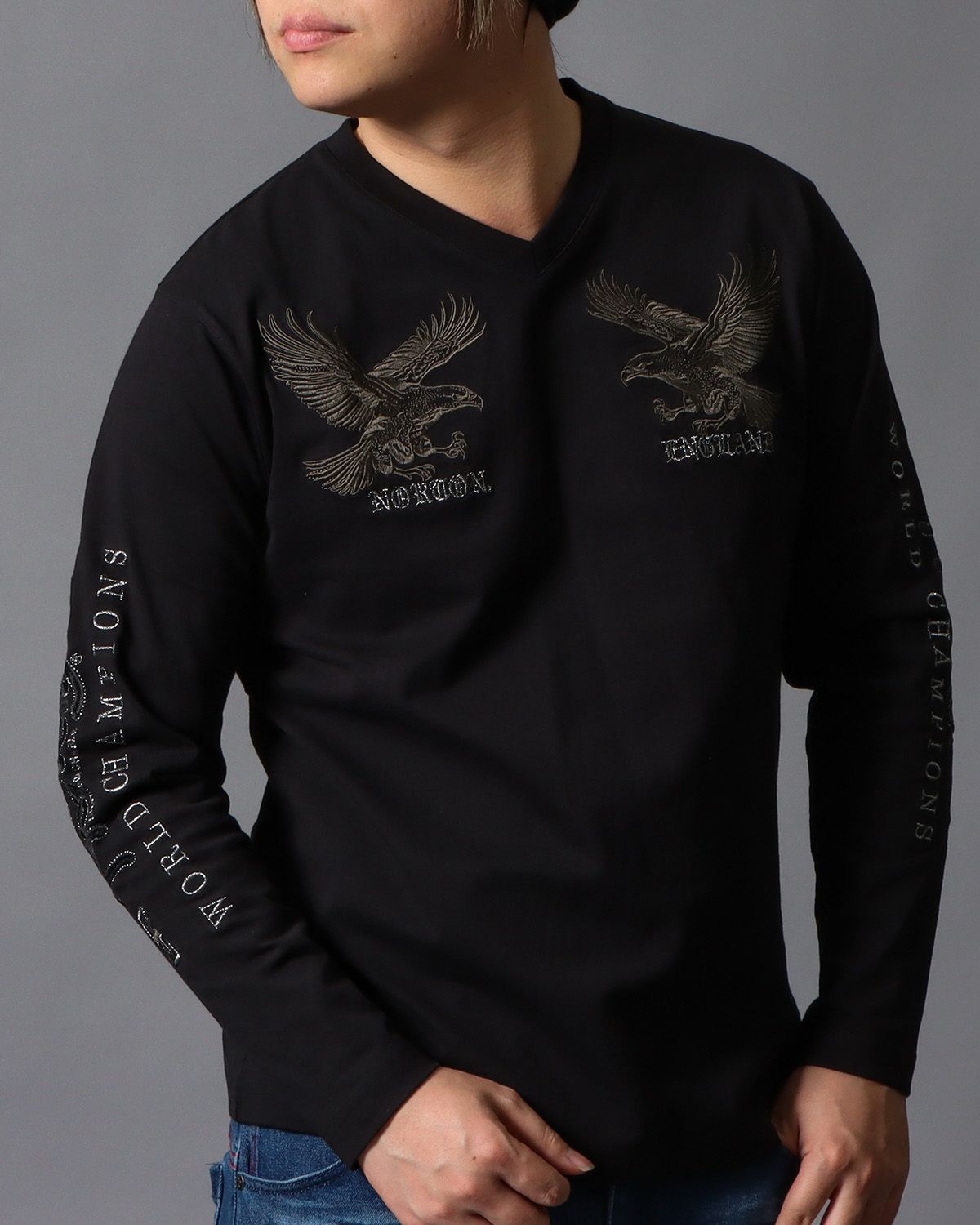 ブラック：178cm/75kg(Lサイズ着用)