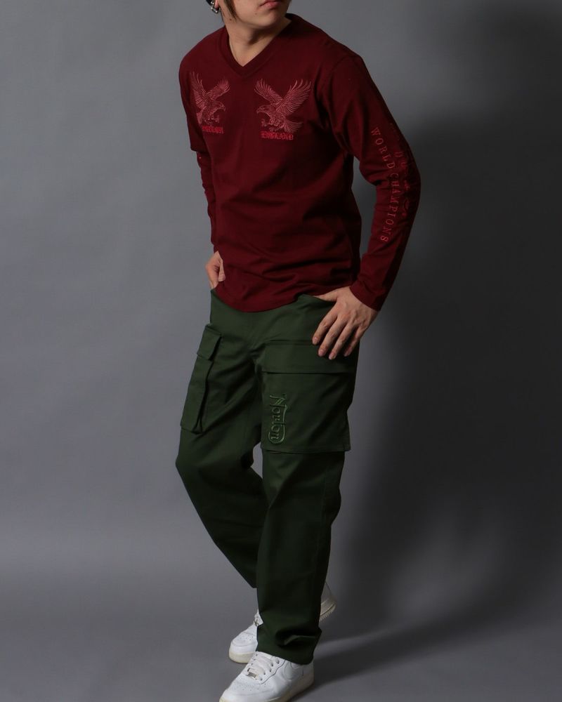 ワイン：178cm/75kg(Lサイズ着用)