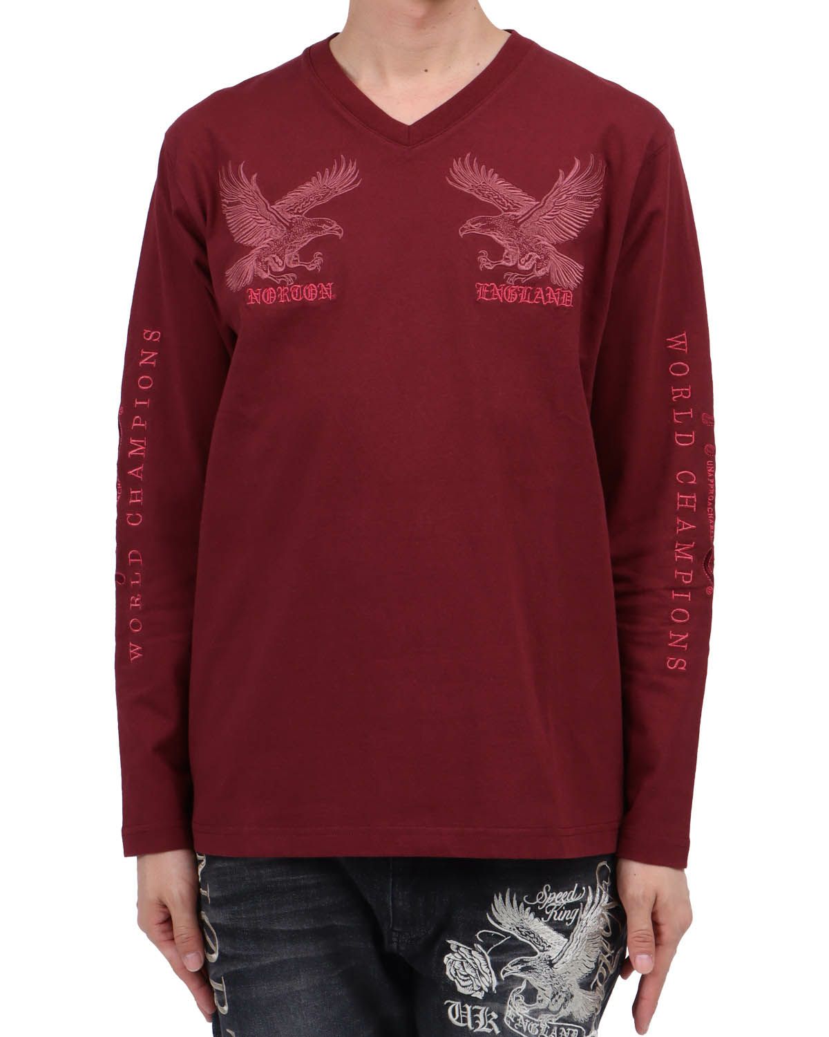 ワイン：174cm62kg(Lサイズ着用)