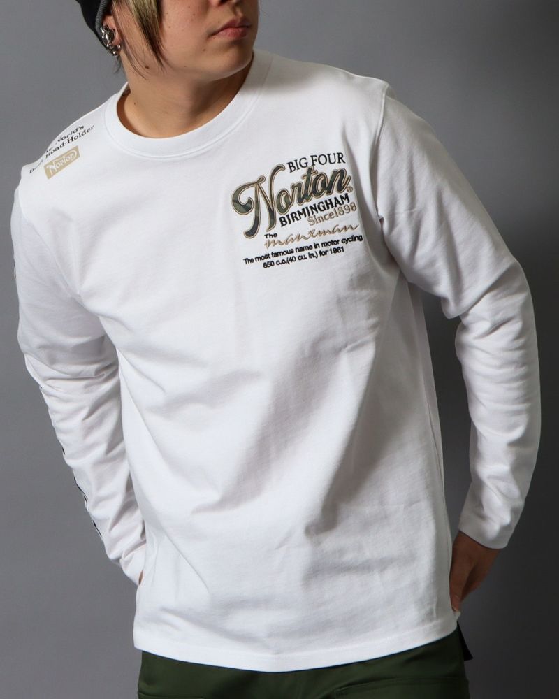 ホワイト：178cm/75kg(Lサイズ着用)