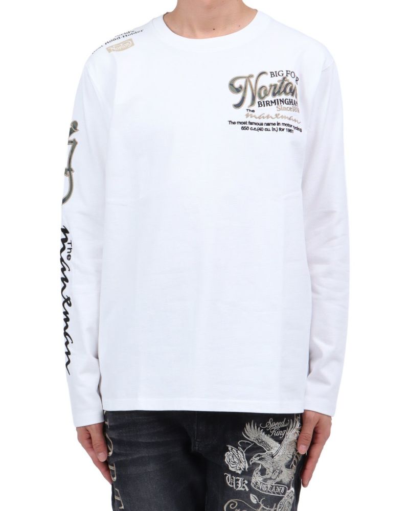 ホワイト：174cm62kg(Lサイズ着用)