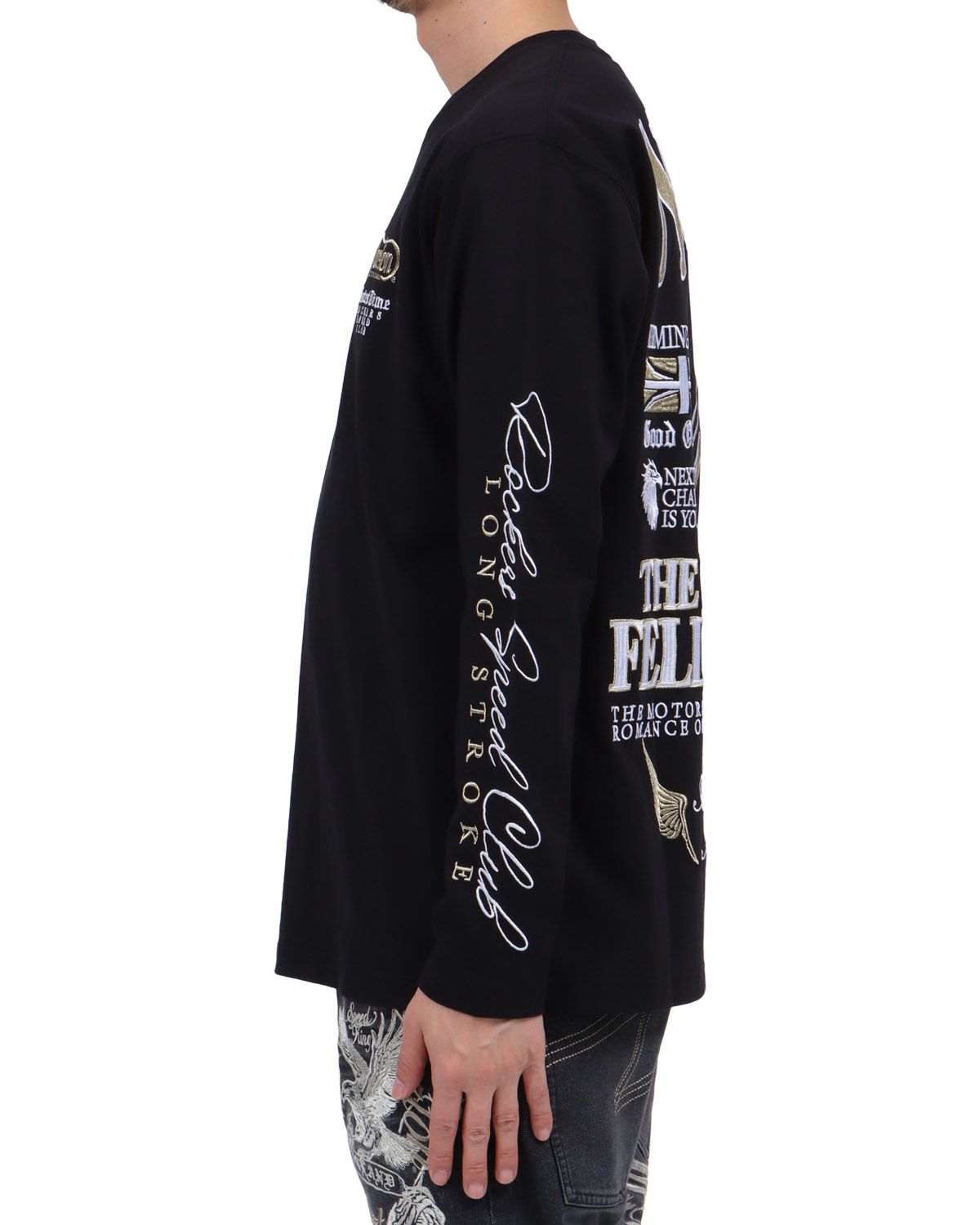 ブラック：174cm62kg(Lサイズ着用)