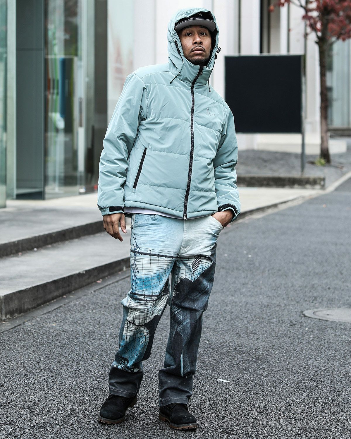 インディゴ：183cm(Lサイズ着用)インディゴ：183インディゴ：183cm(Lサイズ着用)cm(Lサイズ着用)