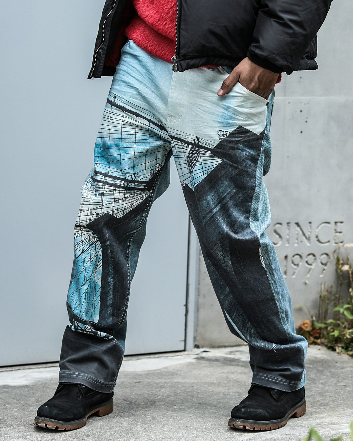 インディゴ：183cm(Lサイズ着用)