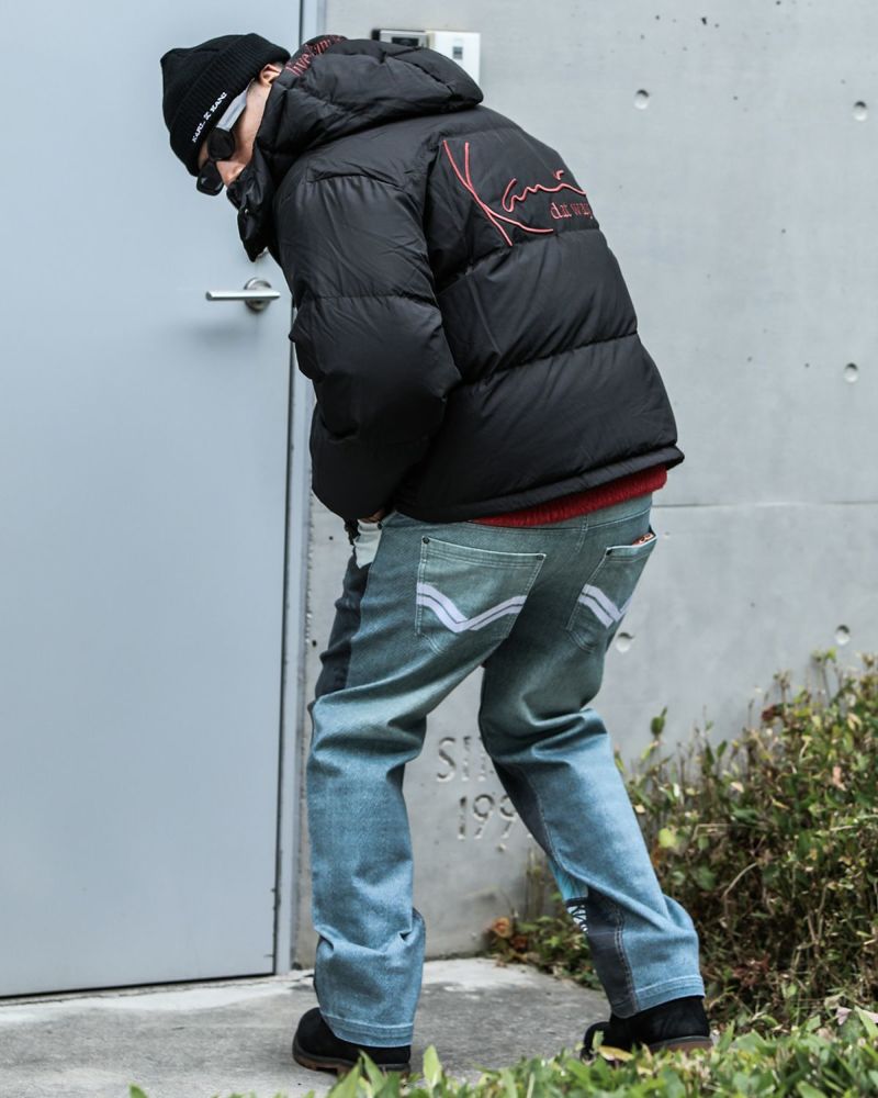 インディゴ：183cm(Lサイズ着用)