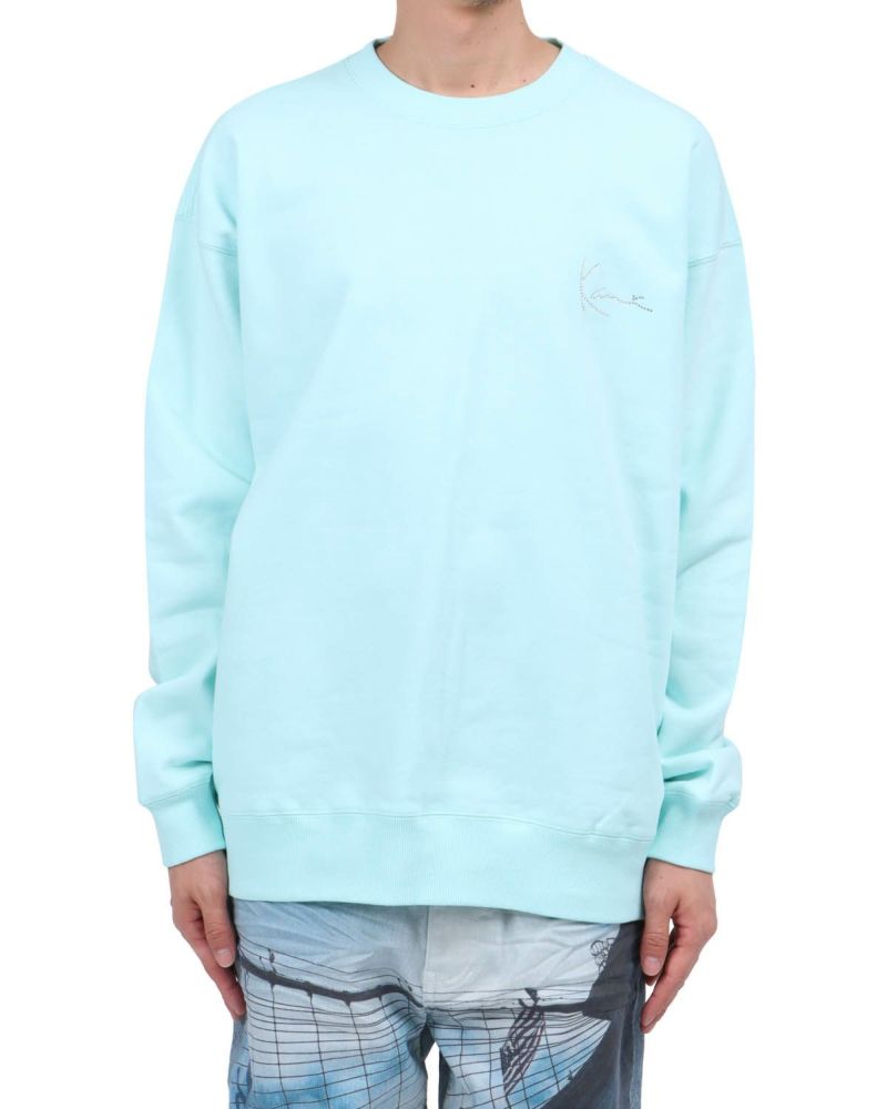 ミントグリーン：174cm62kg(Lサイズ着用)