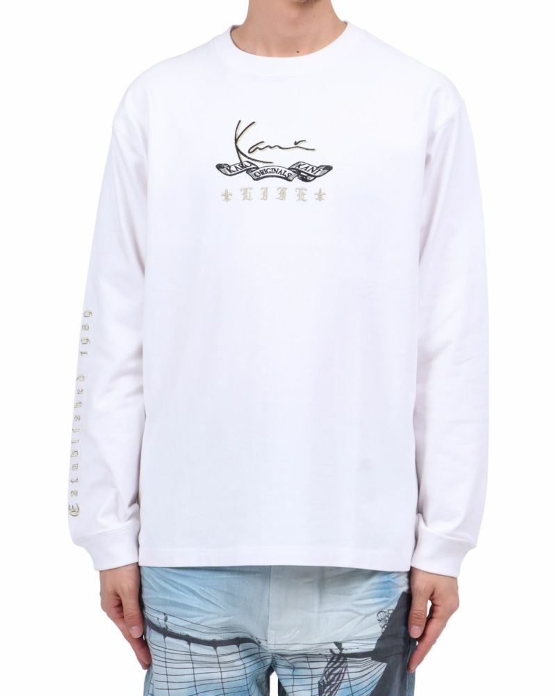 Karl Kani] ゴールドクロス エンブレム ロンT | PEET ONLINE STORE