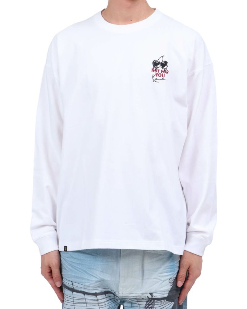 ホワイト：174cm62kg(Lサイズ着用)