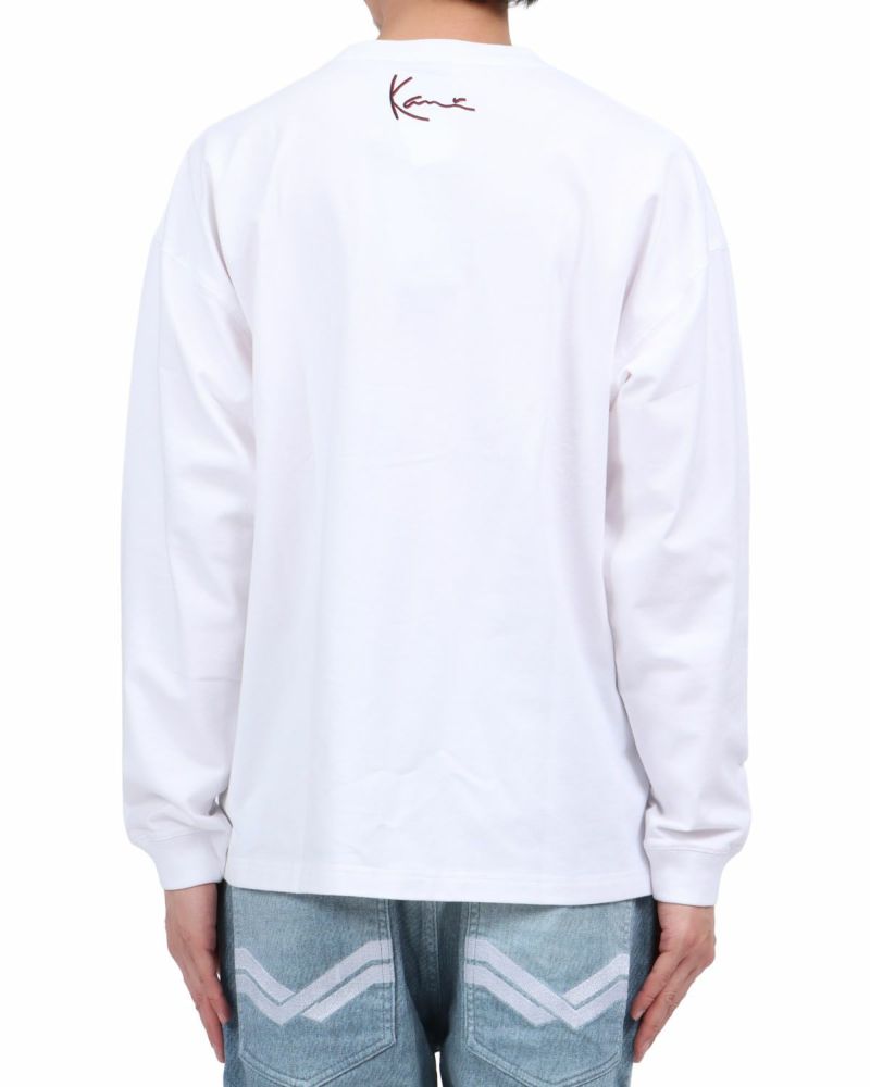 ホワイト：174cm62kg(Lサイズ着用)