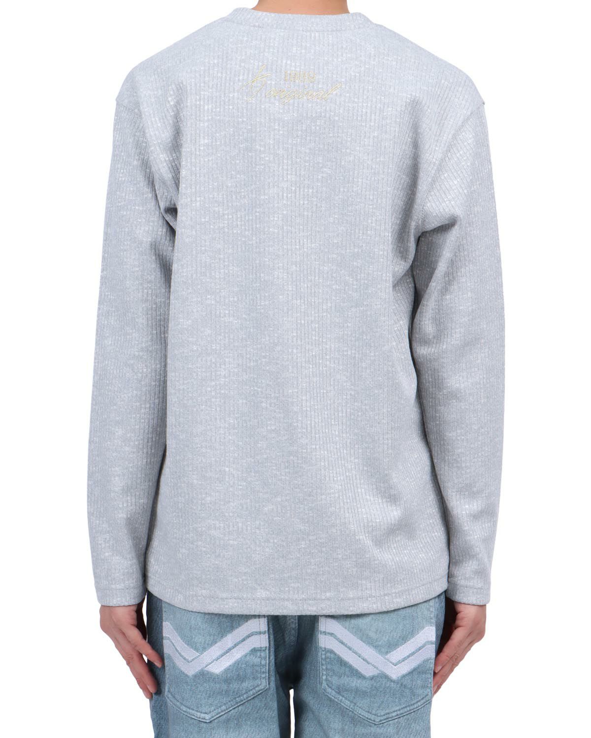 杢グレー：174cm62kg(Lサイズ着用)