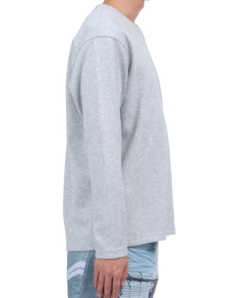 杢グレー：174cm62kg(Lサイズ着用)