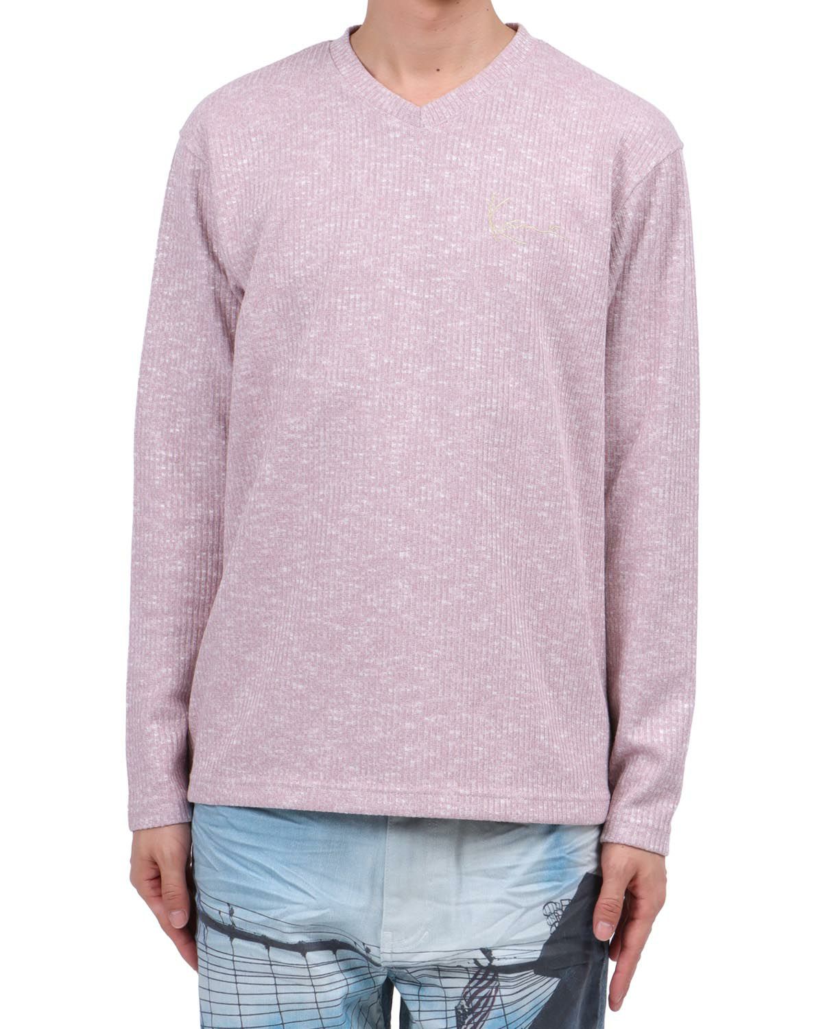 ベビーピンク：174cm62kg(Lサイズ着用)