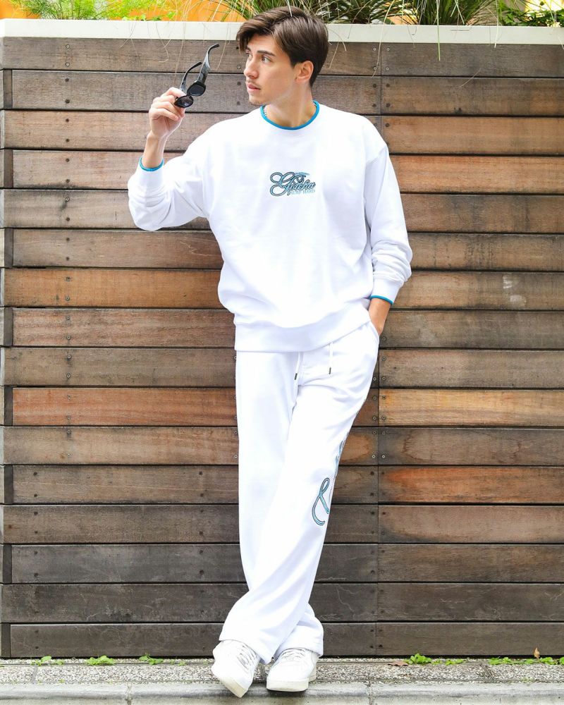 ホワイト：180cm/70kg(Lサイズ着用)